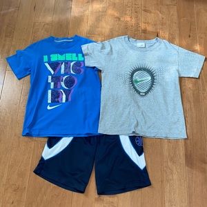 Nike Kids Boys Shirt & Shorts Lot Sz S/8